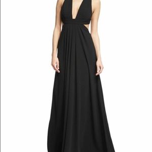 Jill Jill Stuart Black Floor Length Gown